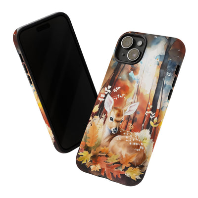 Autumn Fall Deer Forest Gift for Her Cute Phone Case for, Samsung Galaxy S24, S23, S22, S21, IPhone 16 Case | Iphone 15, Iphone 14, IPhone 13 Case