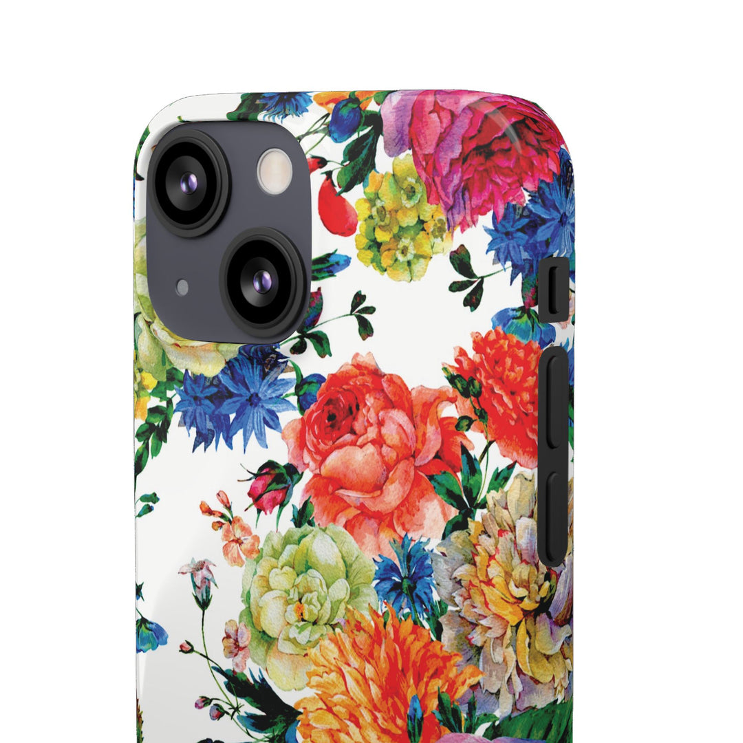 Sleek Snap Colorful Flowers Cute Phone Case for iPhone 16 15 14 13 12 11 X Xs Max Xr Pro Plus Samsung Galaxy S24 S23 S22 S21 S20 Note Ultra