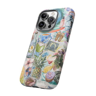 Impact Resistant, Travel Coquette Collage, Cute Phone Cases for Samsung S24, S23, S22, S21, IPhone 15 pro Iphone 14 pro Iphone 13 IPhone 12 Iphone 11