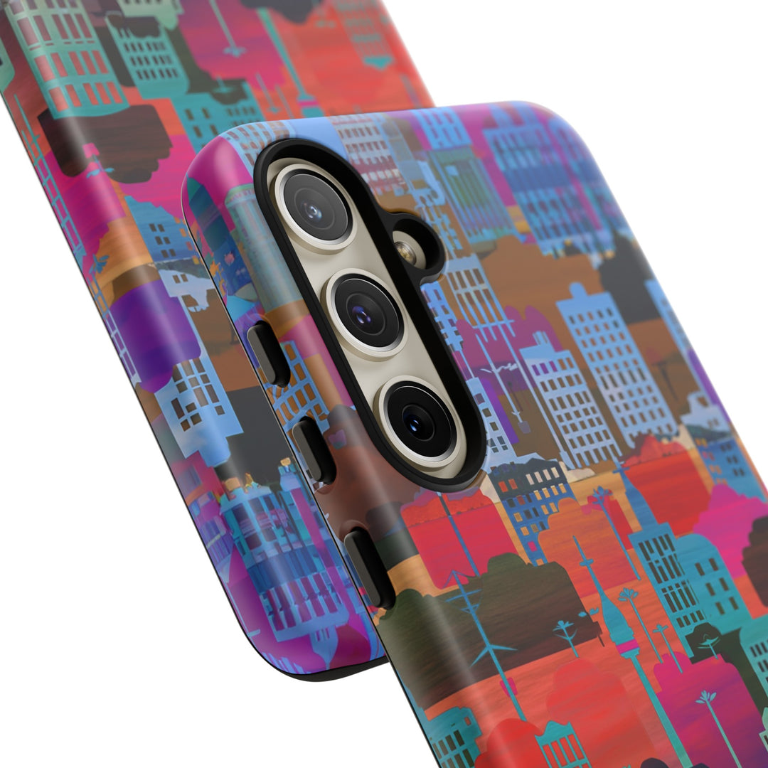 Cute Samsung Case | Cool Iphone Case | Summer City Skyline, Samsung S24, S23, S22, S21, IPhone 15 Case | Iphone 14 Case, Iphone 13 Case - Studio40ParkLane
