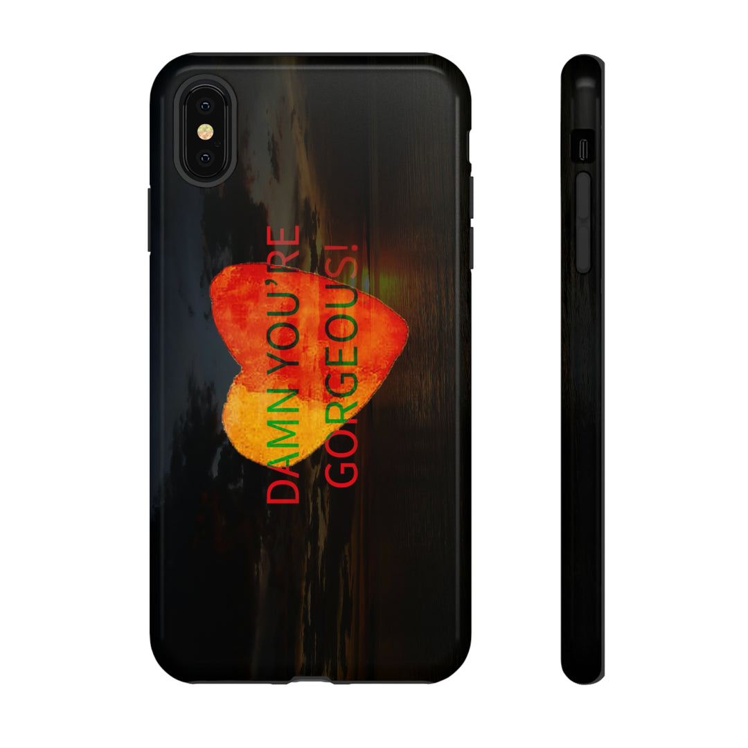 Cute IPhone Case | iPhone 15 Case | iPhone 15 Pro Max Case, Iphone 14 Case, Iphone 14 Pro Max Case IPhone Case for Art Lovers, Heart Sunset - Studio40ParkLane