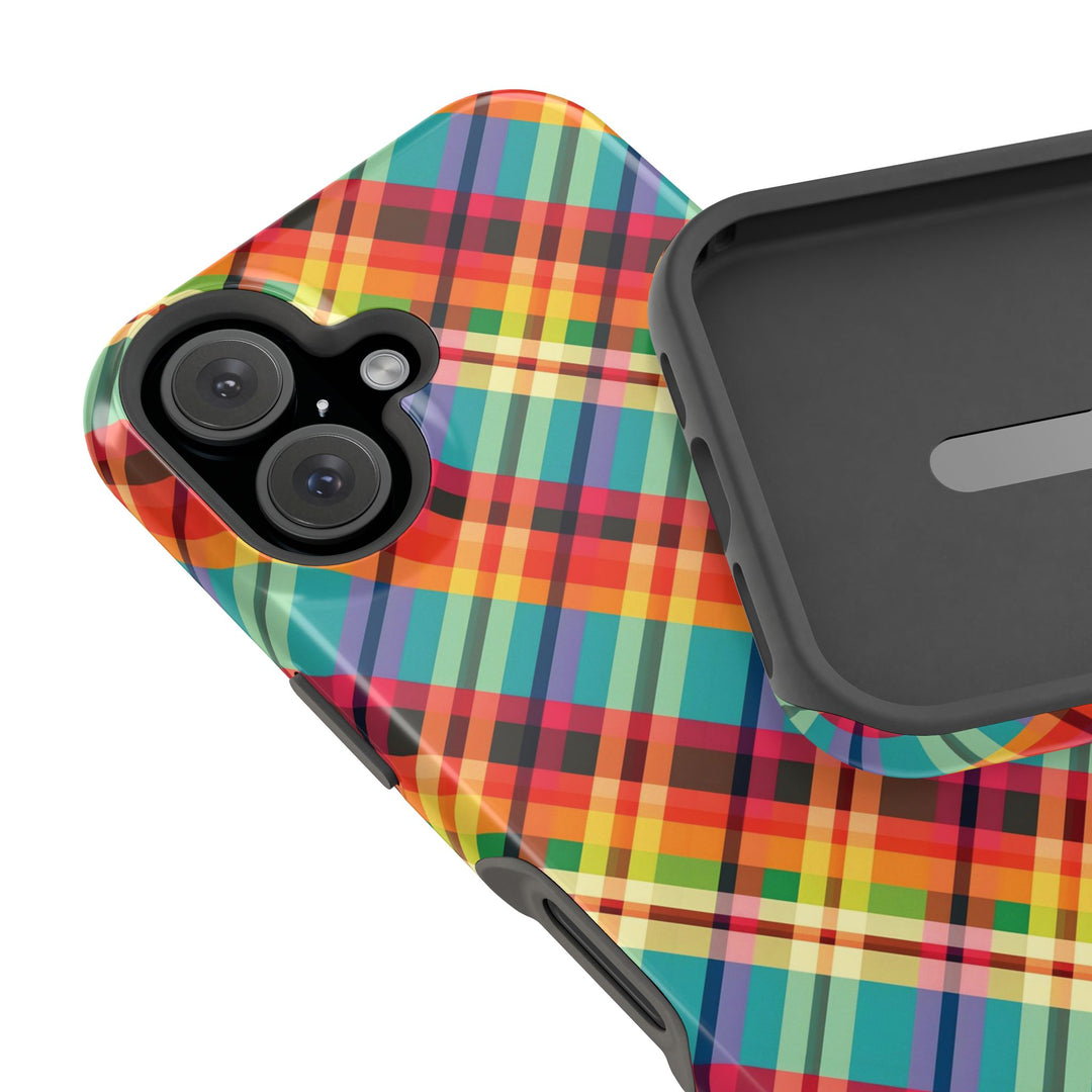 Checkered Plaid Magsafe Gift for Her Cute Phone Case for Iphone, | iPhone 16 | iPhone 15 Pro Max, Iphone 14 Pro Max, 13 12 11 10 9 8 7 - Studio40ParkLane