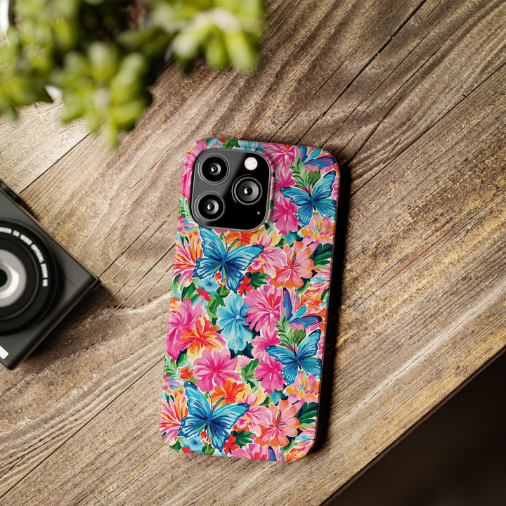 Slim Butterflies Flowers Gift for Her Cute Phone Cases for Iphone 16 Pro Max | iPhone 15 Case | iPhone 15 Pro Max Case, Iphone 14, 13, 12, 11, 10, 8, 7 - Studio40ParkLane