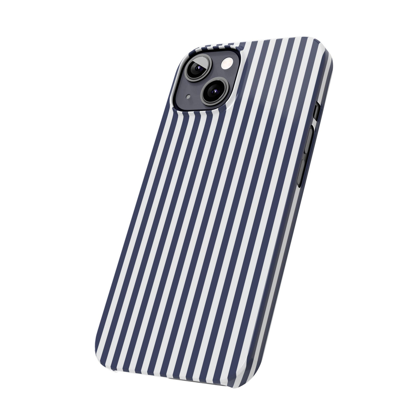 Slim Navy Blue Striped Cute Phone Case for Iphone 16 - | iPhone 15 Pro Max Case | iPhone 14 Case Iphone 13 12 11 10 9 8 7 XS X Gift for Her - Studio40ParkLane