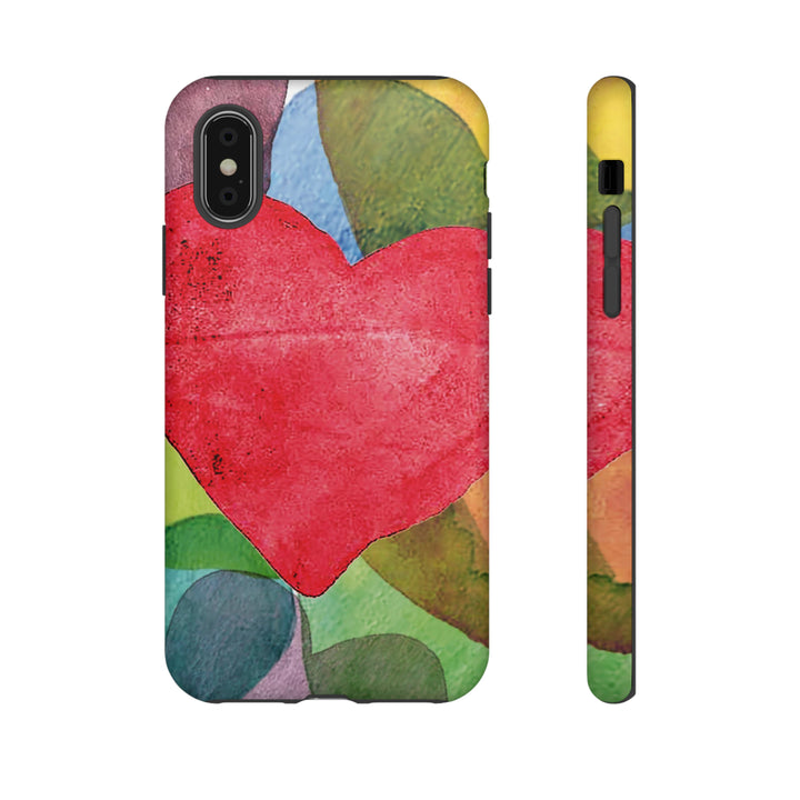 Cute IPhone Case | iPhone 15 Case | iPhone 15 Pro Max Case, Iphone 14 Case, Iphone 14 Pro Max Case IPhone Case for Art Lovers, Red Heart - Studio40ParkLane