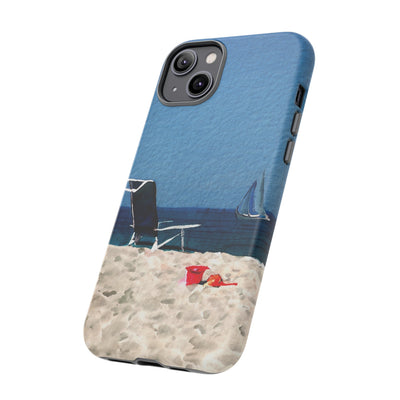 Cute Samsung Case | Cool Iphone Case | Summer Blue Beach Chair, Samsung S24, S23, S22, S21, IPhone 15 Case | Iphone 14 Case, Iphone 13 Case