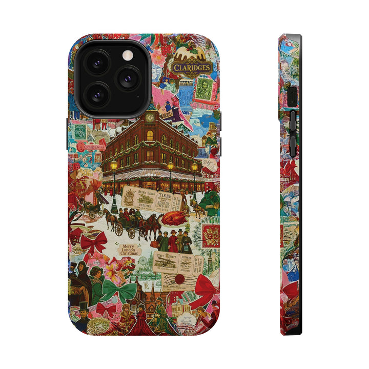 Aesthetic Tough Magsafe London Coquette Collage Phone Case - For iPhone 17 Pro Max iPhone 16 Pro iPhone 15 Iphone 14 Plus 13 Pro 12 11 10 - Studio40ParkLane