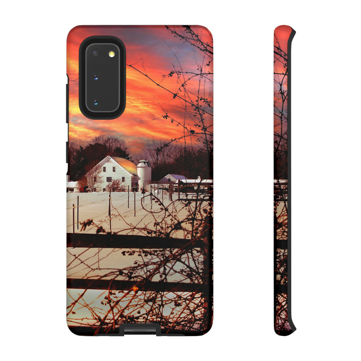 Cute Samsung Phone Case | Aesthetic Samsung Phone Case | Galaxy S23, S22, S21, S20 | Winter Sunset, Protective Phone Case - Studio40ParkLane