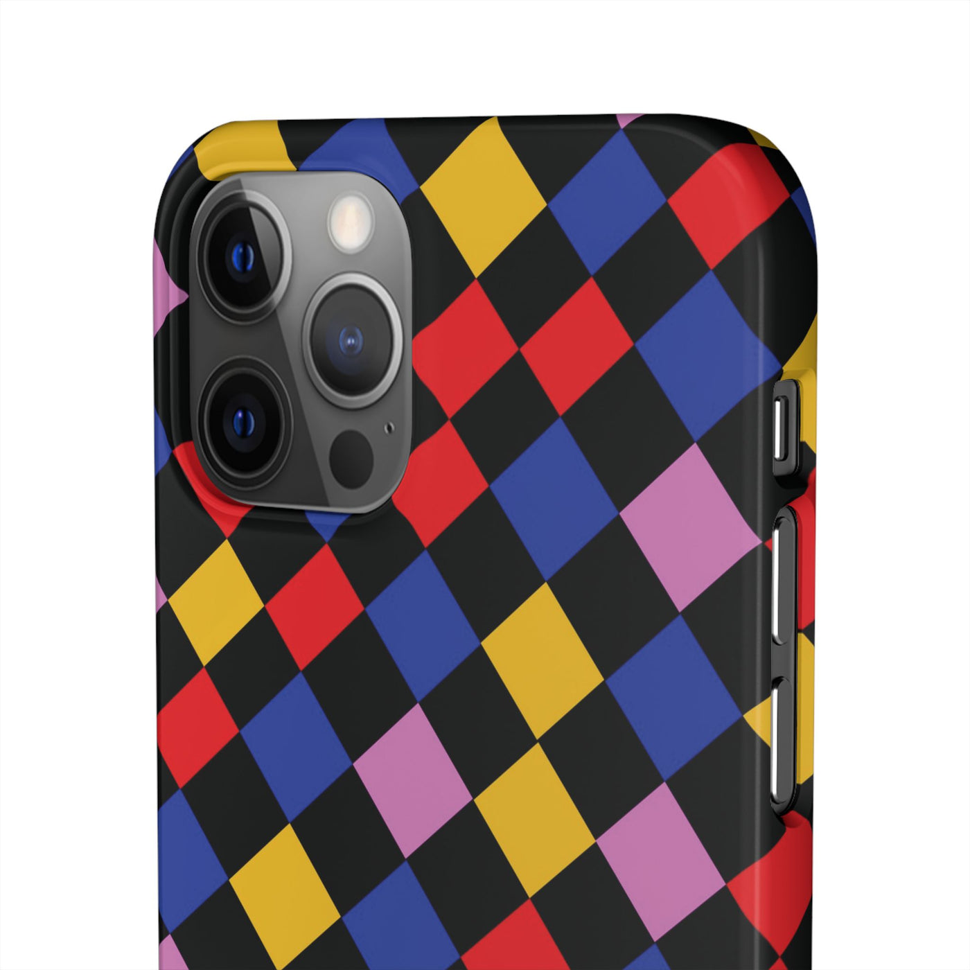 Colorful Checkerboard Cute Phone Case - Sleek Snap - for iPhone 16 15 14 13 12 11 Max Pro Plus Samsung Galaxy S24 S23 S22 S21 S20 Plus Ultra - Studio40ParkLane
