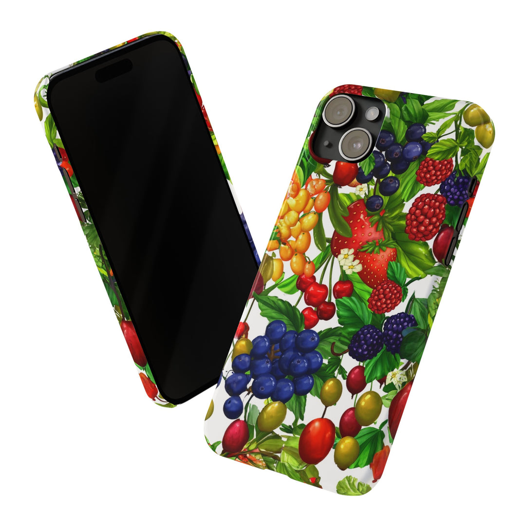 Slim Cute Phone Cases for Iphone - | iPhone 15 Case | iPhone 15 Pro Max Case, Iphone 14 Case, Iphone 14 Pro Max, Iphone 13, Summer Mixed Fruit - Studio40ParkLane