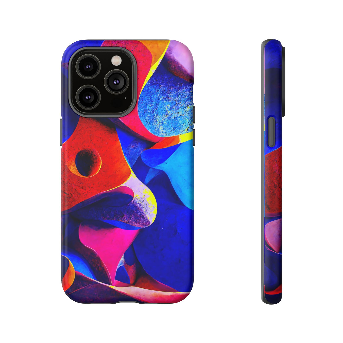 Impact Resistant, Abstract Shapes, Cute Phone Cases for Samsung S24, S23, S22, S21, IPhone 15 pro Iphone 14 pro Iphone 13 IPhone 12 Iphone 11