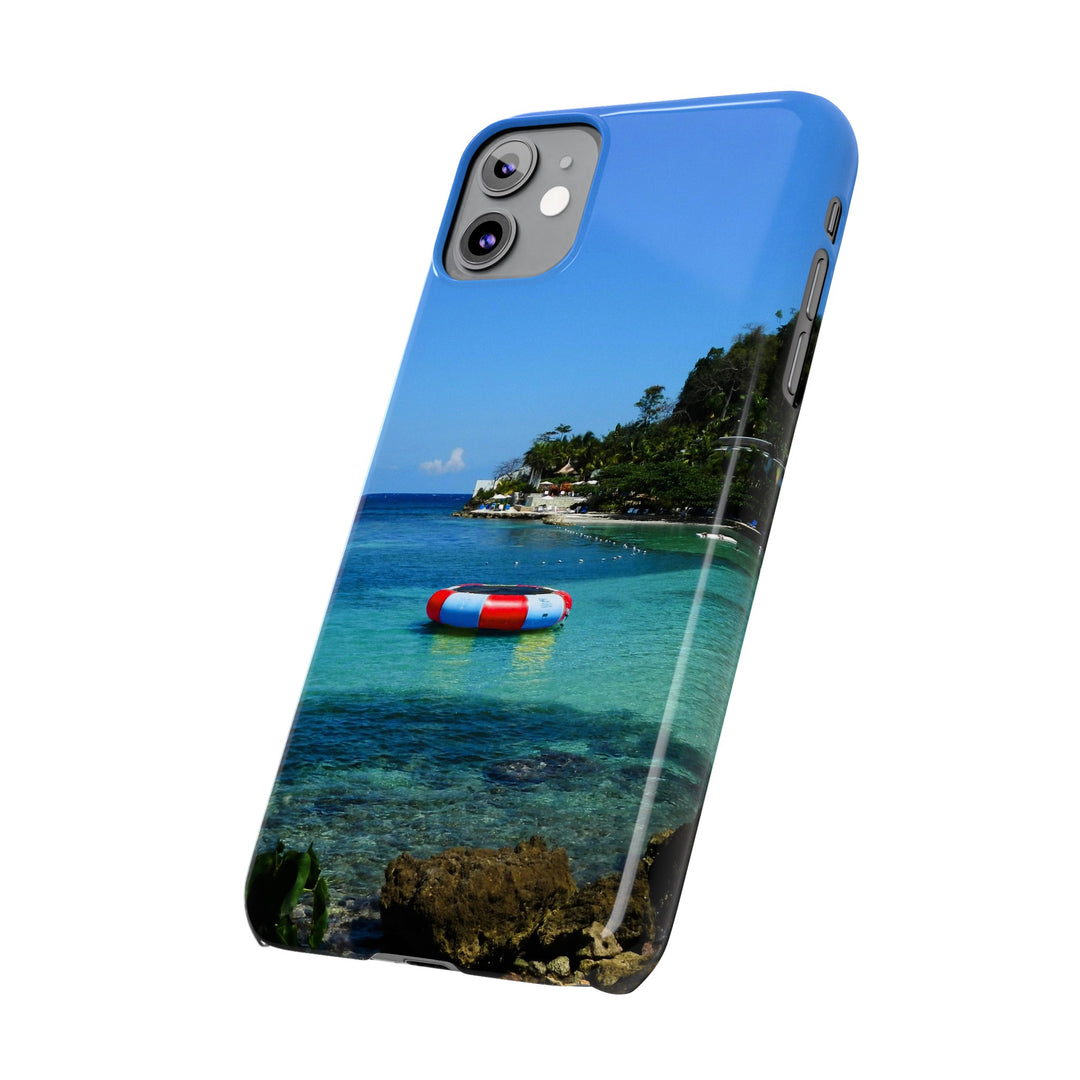 Slim Cute Phone Cases for Iphone - | iPhone 15 Case | iPhone 15 Pro Max Case, Iphone 14 Case, Iphone 14 Pro Max, Iphone 13, Summer Jamaica Beach - Studio40ParkLane