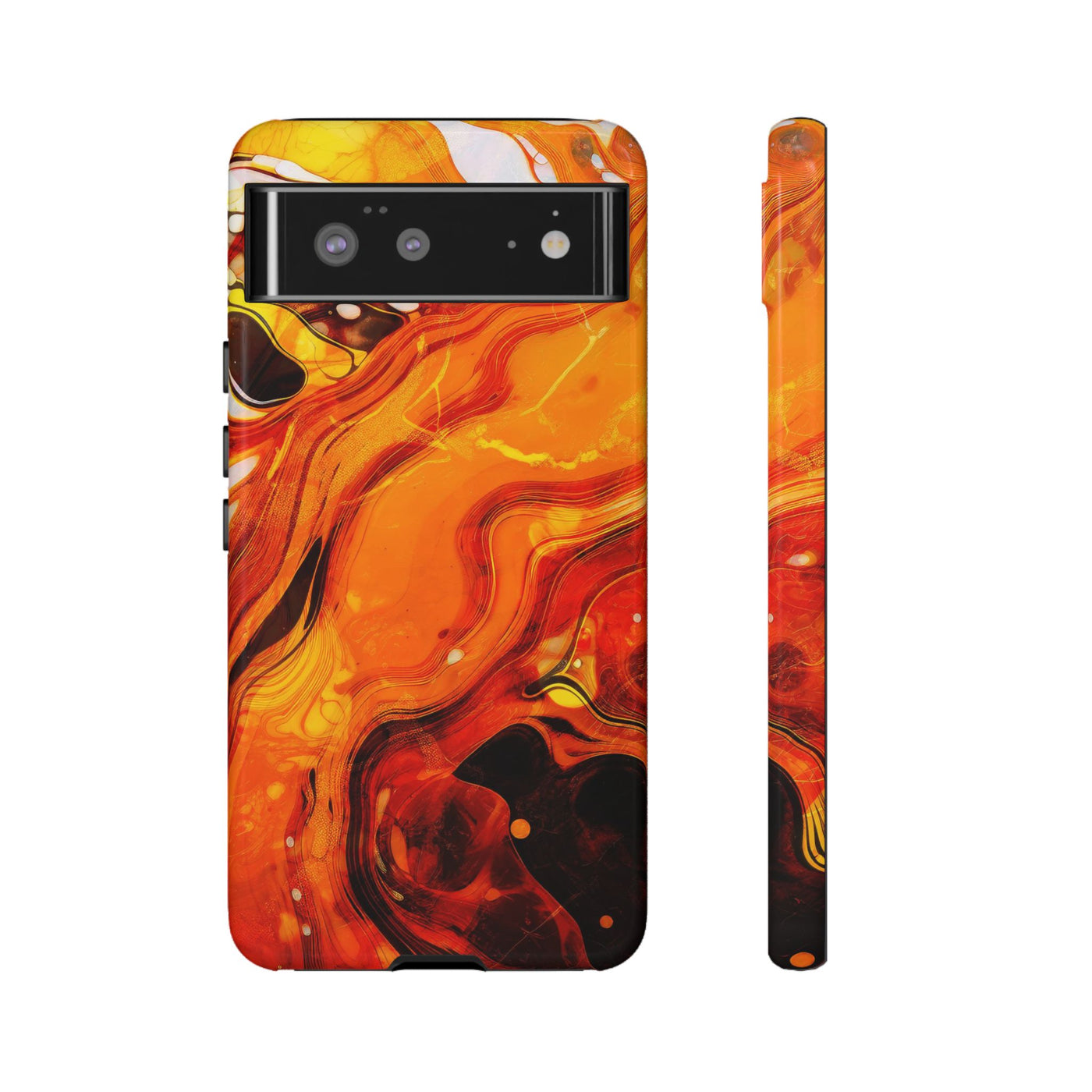 Impact Resistant, Fall Colors Marble, Cute Phone Cases for Samsung S24, S23, S22, S21, IPhone 15 pro Iphone 14 pro Iphone 13 IPhone 12 Iphone 11