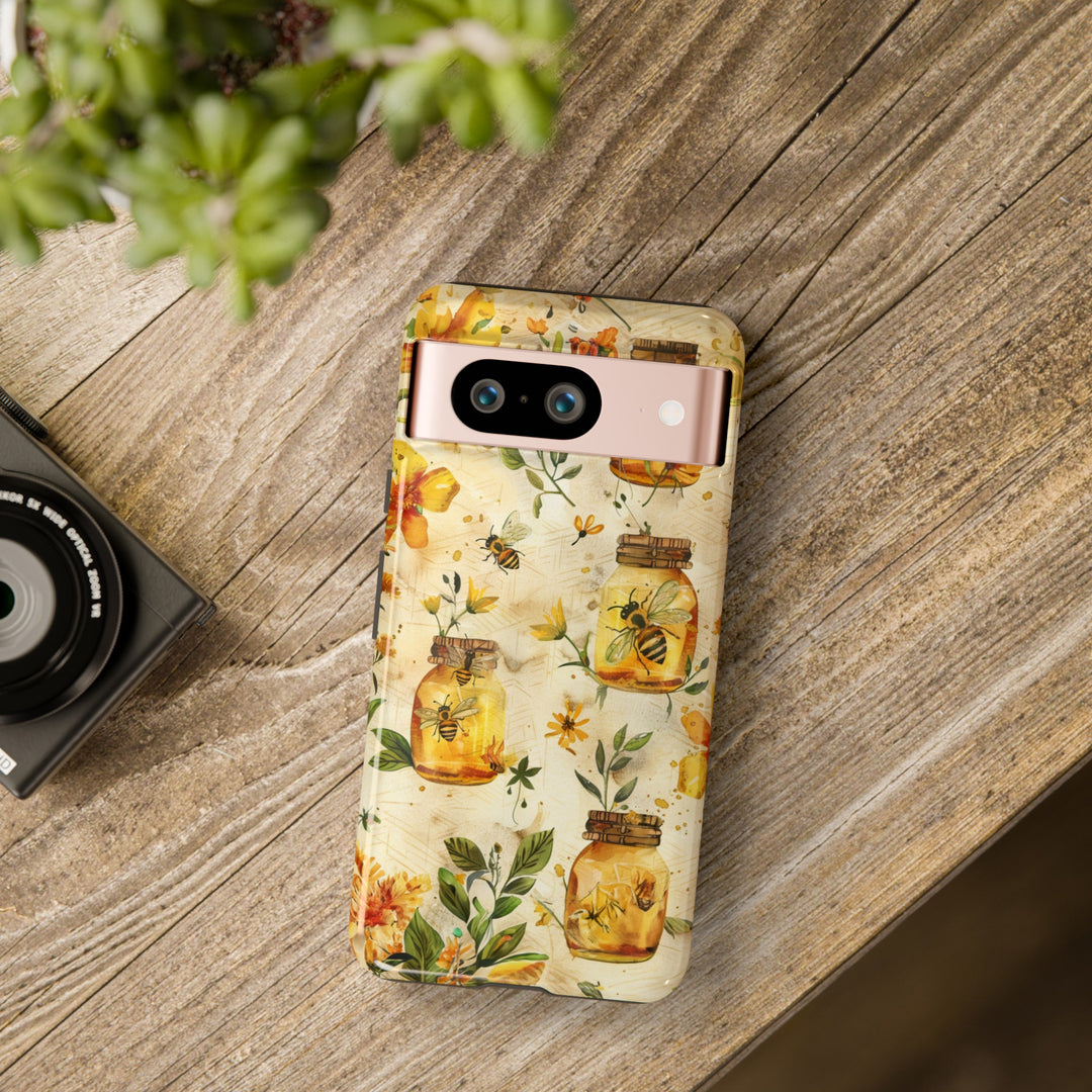 Impact Resistant, Honey Bees, Cute Phone Cases for Samsung S24, S23, S22, S21, IPhone 15 pro Iphone 14 pro Iphone 13 IPhone 12 Iphone 11 - Studio40ParkLane