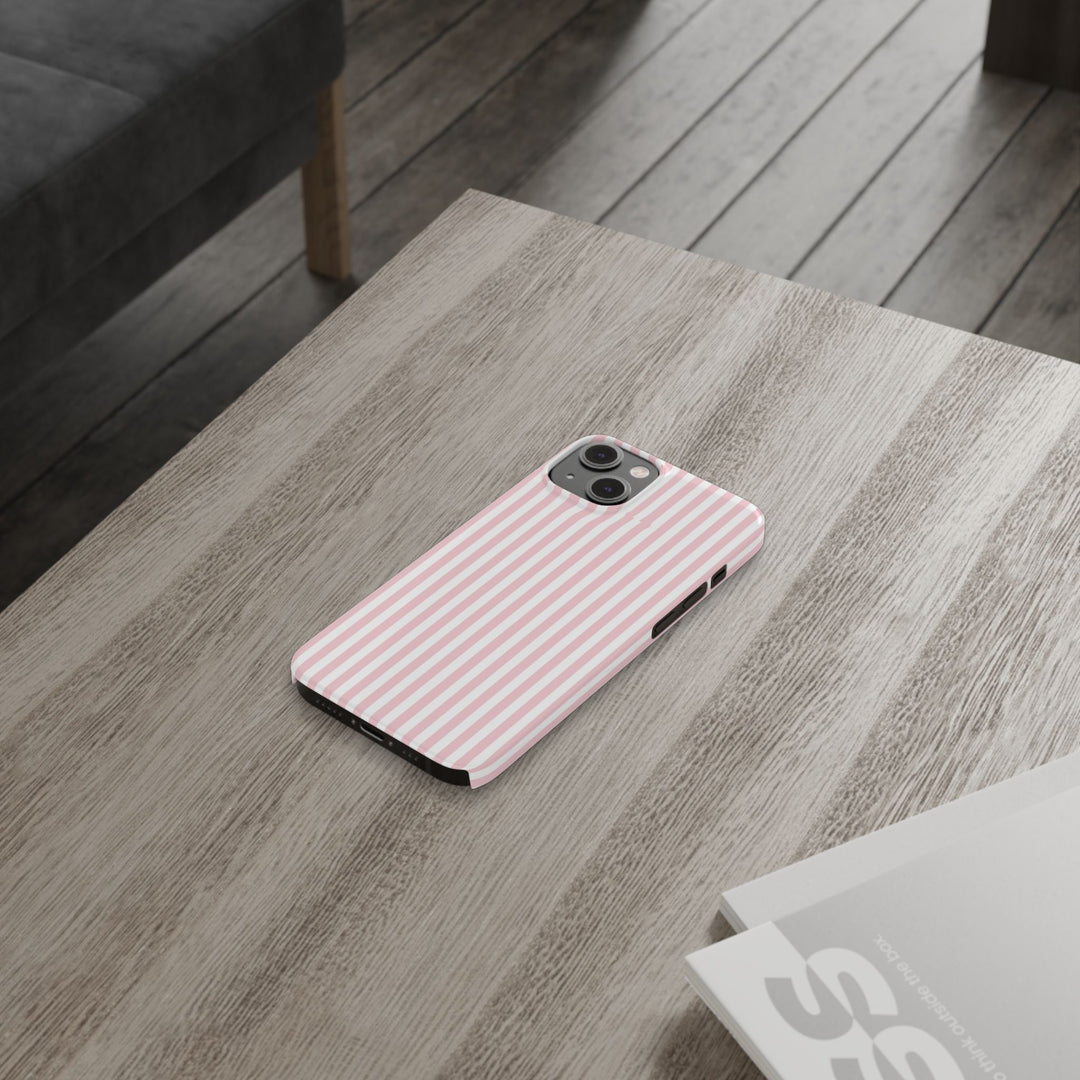 Slim Sweet Pink Striped Cute Phone Case for Iphone 16 - | iPhone 15 Pro Max Case | iPhone 14 Case Iphone 13 12 11 10 9 8 7 X XS Gift for Her