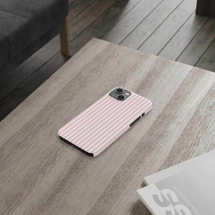 Slim Sweet Pink Striped Cute Phone Case for Iphone 16 - | iPhone 15 Pro Max Case | iPhone 14 Case Iphone 13 12 11 10 9 8 7 X XS Gift for Her
