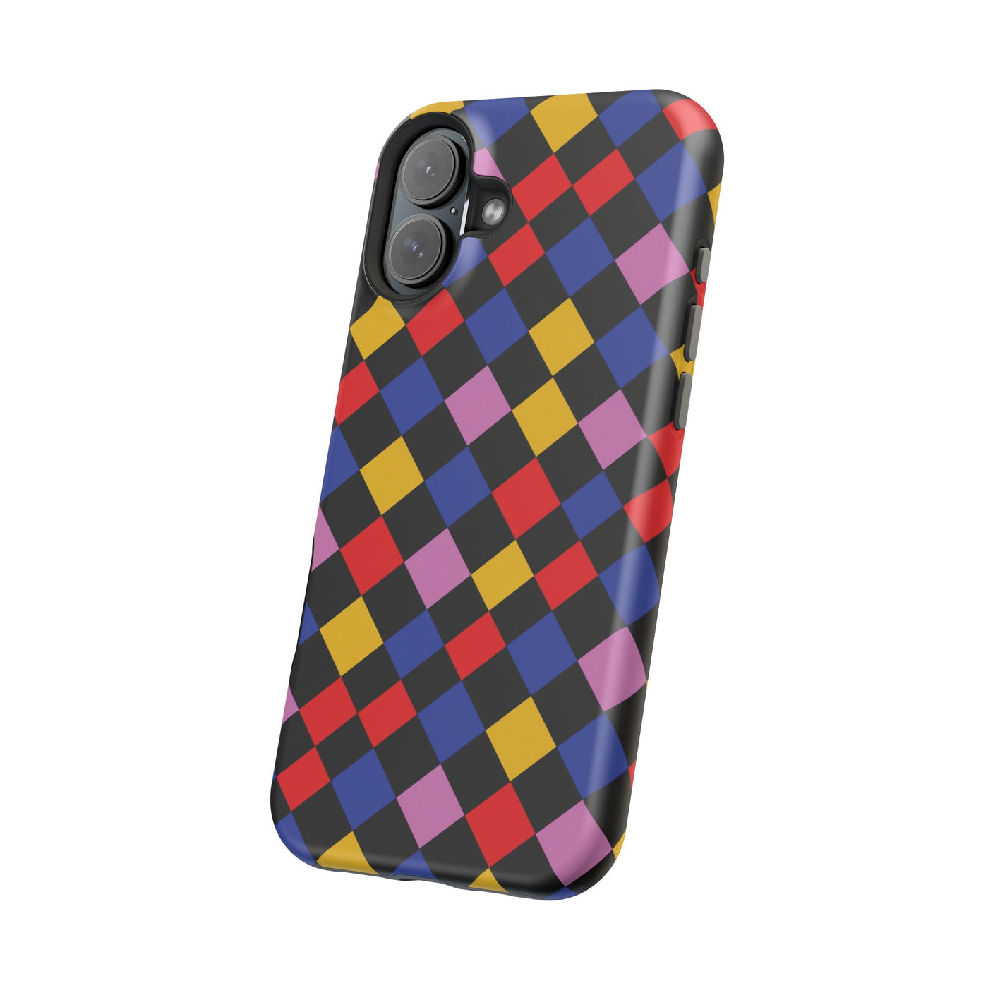 Aesthetic Colorful Checkerboard Tough Magsafe Phone Case - For iPhone 17 Pro Max iPhone 16 Pro iPhone 15 Iphone 14 Plus 13 Pro 12 11 Gift - Studio40ParkLane