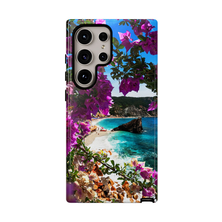 Impact Resistant, Bougainvillea Seaview, Cute Phone Cases for Samsung S24, S23, S22, S21, IPhone 15 pro Iphone 14 pro Iphone 13 IPhone 12 Iphone 11 - Studio40ParkLane