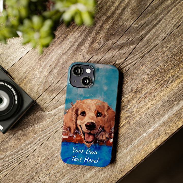 Slim Personalized Cute iPhone Cases - | iPhone 15 Case | iPhone 15 Pro Max Case, Iphone 14 Case, Iphone 14 Pro Max, Iphone 13, Golden Retriever Dog - Studio40ParkLane