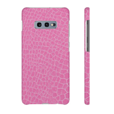Snap Non Leather Pink Color Pattern Gift for Her Cute Phone Cases for Samsung Galaxy S24, S23, S22, S21, S20, Plus, Ultra, Iphone 16, 15, 14, Pro and Max - Studio40ParkLane