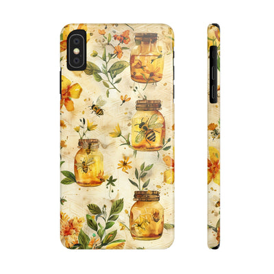 Slim Cute Phone Cases for Iphone  | iPhone 15 Case | iPhone 15 Pro Max Case, Iphone 14, Iphone 14 Pro Max, Iphone 13, Honey Bees Yellow