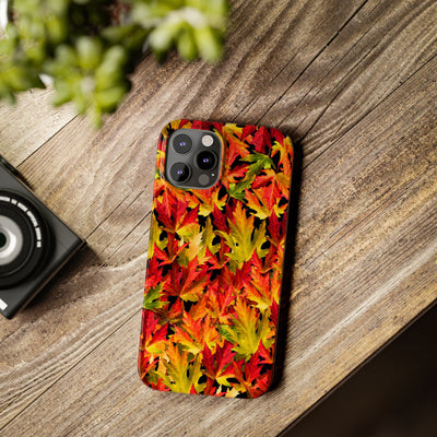 Slim Fall Leaves Slim Cute Phone Cases for Iphone  | iPhone 15 Case | iPhone 15 Pro Max Case, Iphone 14, Iphone 14 Pro Max, Iphone 13