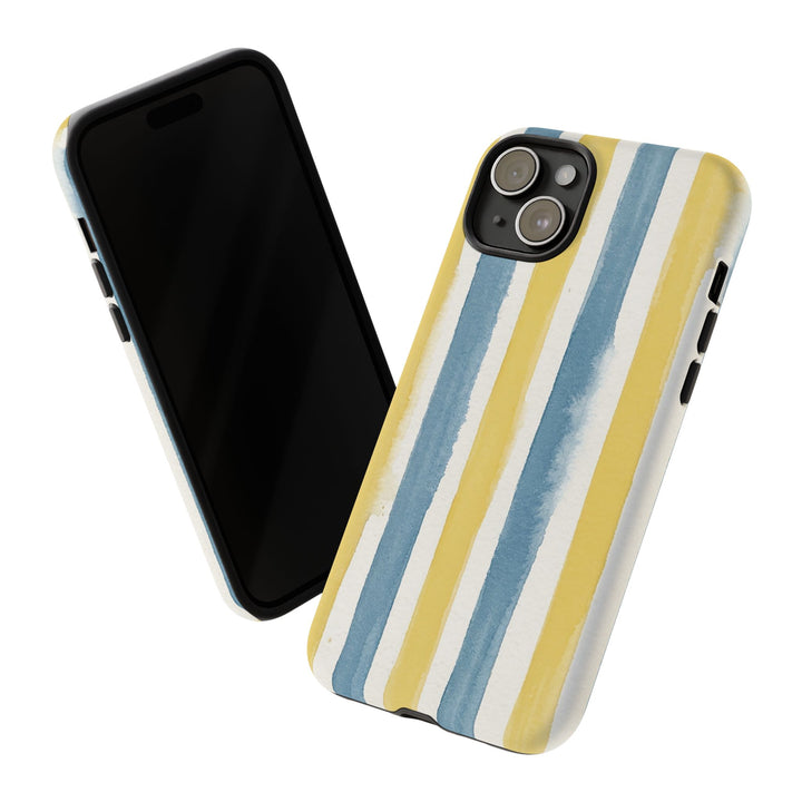 Tough Cute Yellow Stripes Phone Case, for IPhone 17 Pro Max | Iphone 17 Air, Iphone 16, IPhone 15, 14 13 12, Samsung Galaxy S26, S25, S24, S23 - Studio40ParkLane