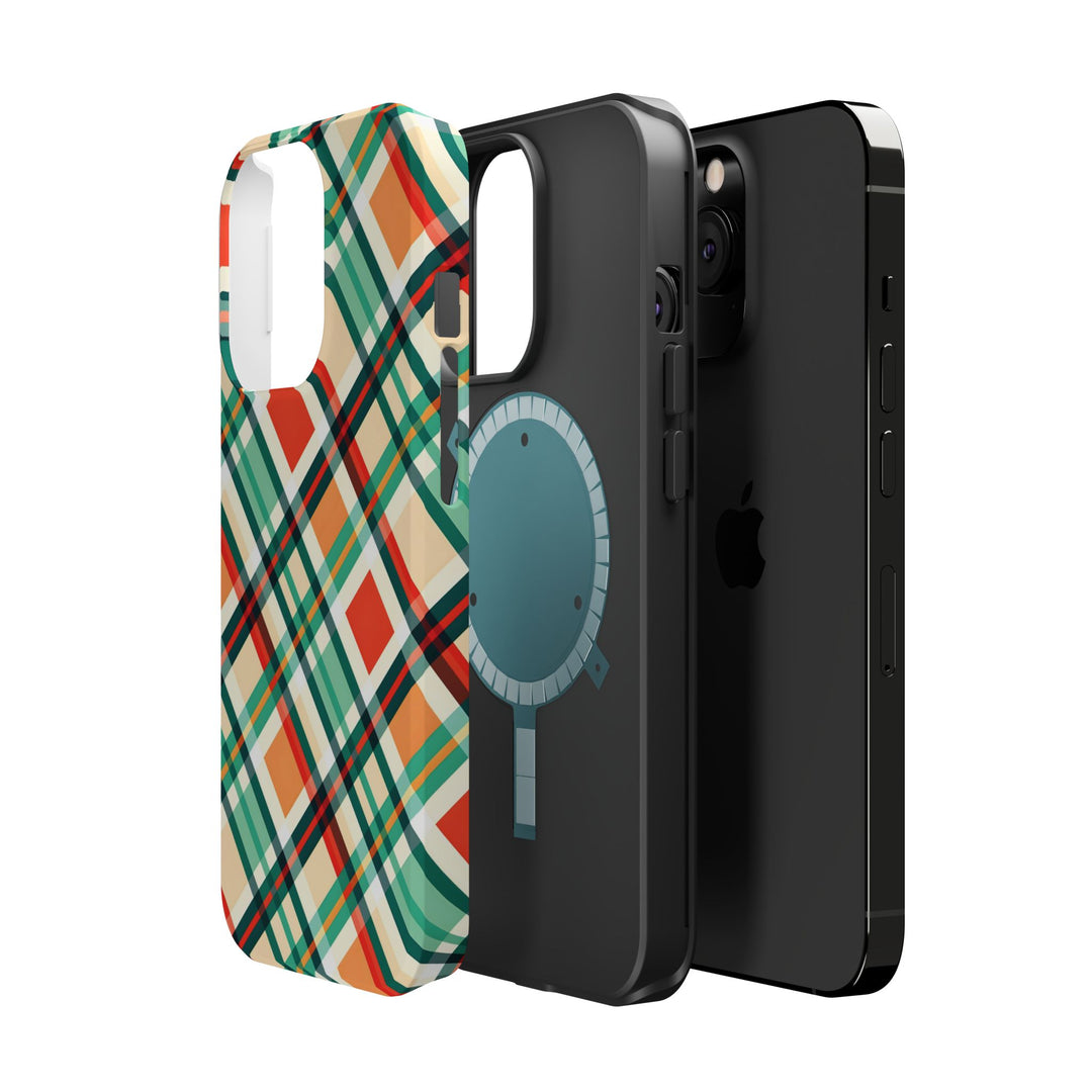 Checkered Plaid Magsafe Gift for Her Cute Phone Case for Iphone, | iPhone 16 | iPhone 15 Pro Max, Iphone 14 Pro Max, 13 12 11 10 9 8 7 - Studio40ParkLane