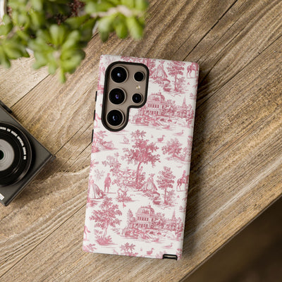 Premium Tough French Toile Gift for Her Cute Phone Cases for Samsung S25, S24, S23, S22, S21 Iphone, 16, 15, 14, 13, 12 Plus Max Pro Ultra - Studio40ParkLane