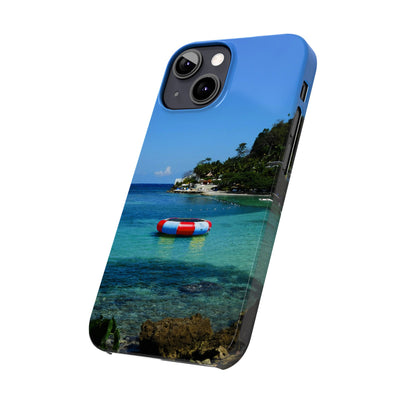 Jamaica Beach Pontoon Slim Cute Phone Cases for Iphone | iPhone 15 Case | iPhone 15 Pro Max Case, Iphone 14, Iphone 14 Pro Max, Iphone 13, 12