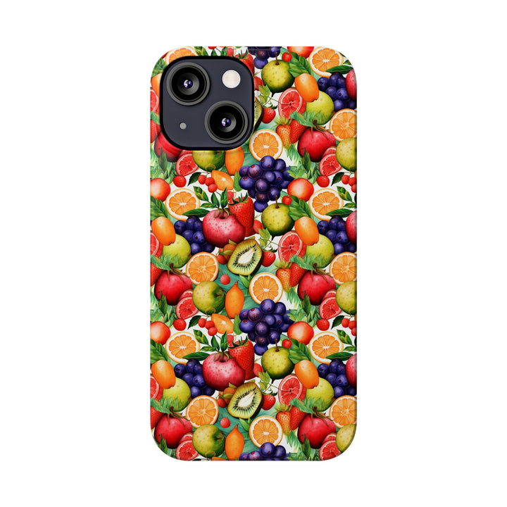 Slim Cute Phone Cases for Iphone | iPhone 15 Case | iPhone 15 Pro Max Case, Iphone 14, Iphone 14 Pro Max, Iphone 13, Summer Fruit Mix Selection - Studio40ParkLane