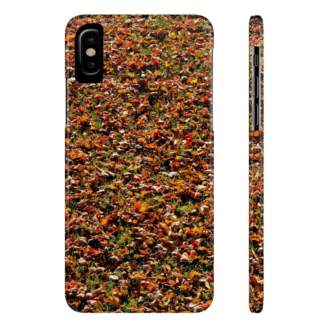 Slim Cute Phone Cases for Iphone - | iPhone 15 Case | iPhone 15 Pro Max Case, Iphone 14 Case, Iphone 14 Pro Max, Iphone 13, New England Fall Leaves - Studio40ParkLane