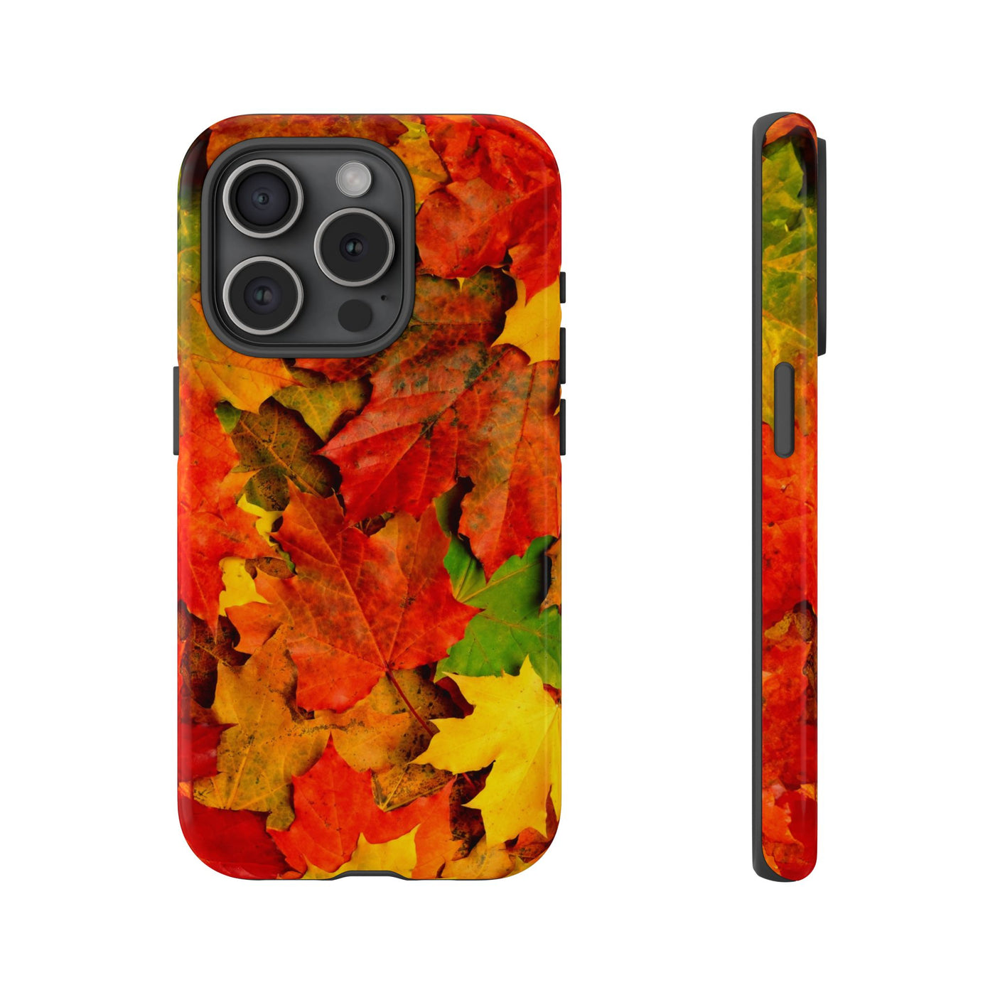 Fall Leaves Impact Resistant, Cute Phone Cases for Samsung S24, S23, S22, S21, IPhone 15 pro Iphone 14 pro Iphone 13 IPhone 12 Iphone 11