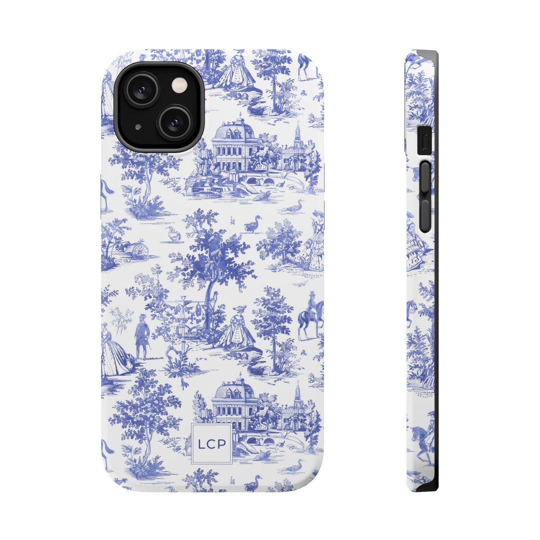 Custom Personalized French Toile Magsafe Phone Case for Iphone 18 - iPhone 17 Pro Max Air Plus 15 14 13 12 11, Samsung Galaxy Phone Cases - Studio40ParkLane
