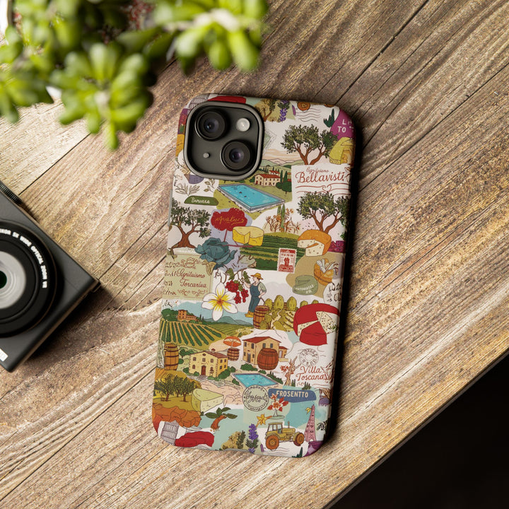 Italy Tuscany Coquette Collage Tough Premium Phone Case - For iPhone 17 Pro Max iPhone 16 Pro iPhone 15 Iphone 14 Plus 13 Pro 12 11 10 XR - Studio40ParkLane