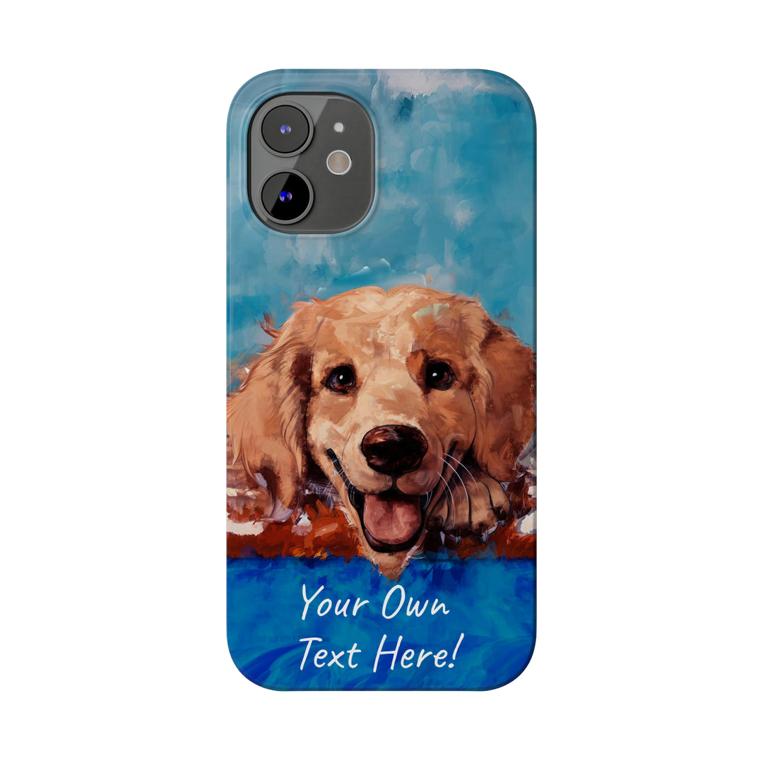 Slim Personalized Cute iPhone Cases - | iPhone 15 Case | iPhone 15 Pro Max Case, Iphone 14 Case, Iphone 14 Pro Max, Iphone 13, Golden Retriever Dog - Studio40ParkLane