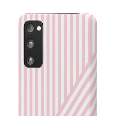 Aesthetic Sweet Pink Stripes Cute Phone Case Sleek Snap - For iPhone 17 Pro Max iPhone 16 Pro iPhone 15 Iphone 14 Plus 13 Pro 12 11 10 Gift