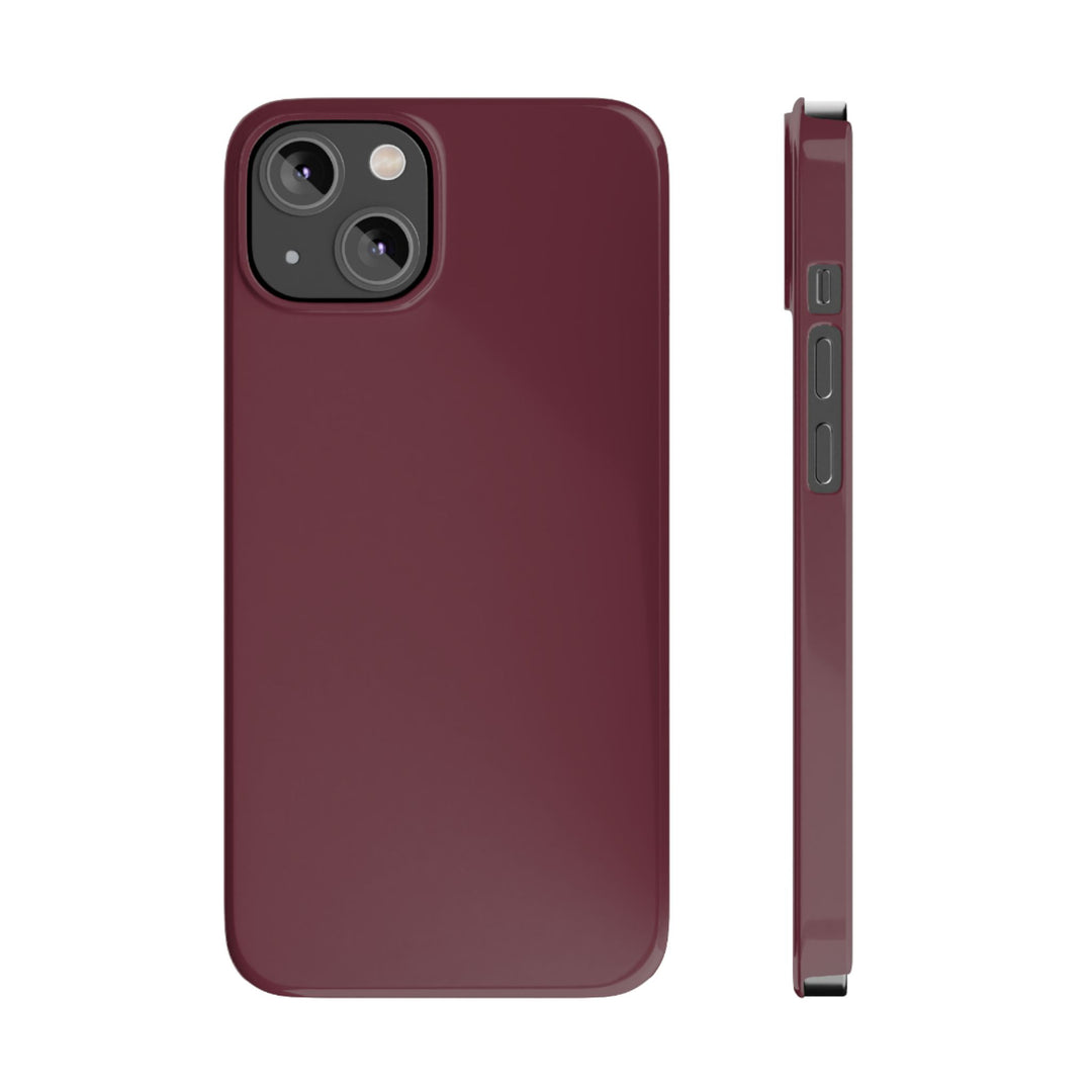 Slim Burgundy Maroon Gift for Her Aesthetic Cute Phone Case for Iphone 16 - | iPhone 15 Pro Max Case | iPhone 14 Case 13 12 11 10 9 8 7 - Studio40ParkLane