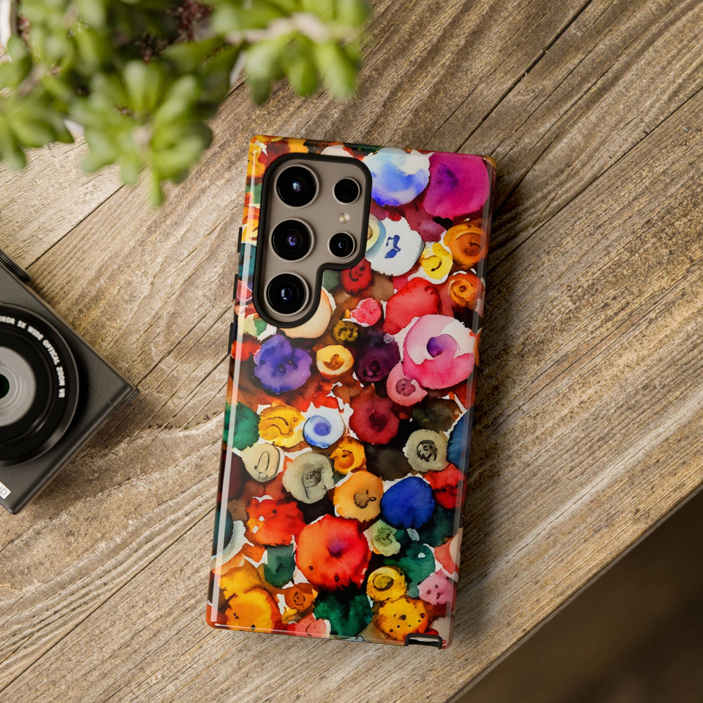 Impact Resistant, Fall Colors Buttons, Cute Phone Cases for Samsung S24, S23, S22, S21, IPhone 15 pro Iphone 14 pro Iphone 13 IPhone 12 Iphone 11