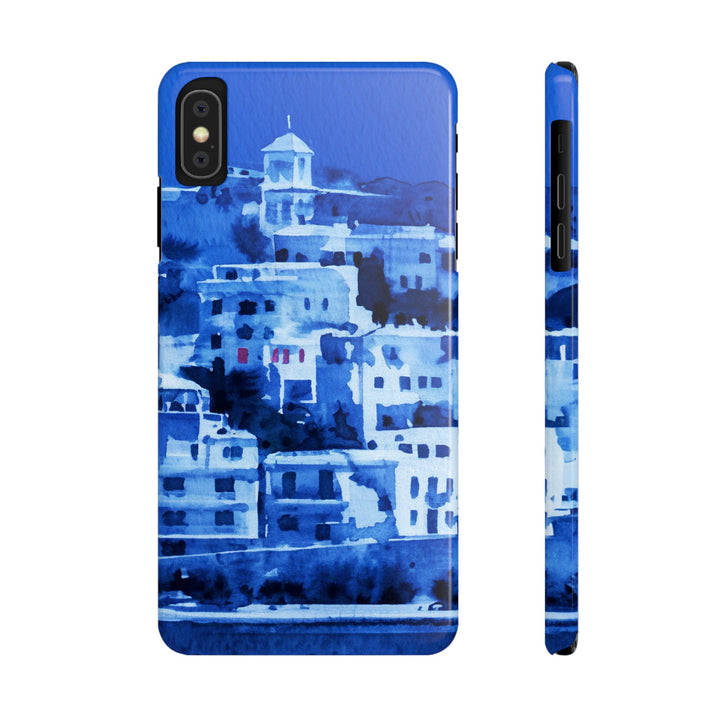 Slim Cute Phone Cases for Iphone | iPhone 15 Case | iPhone 15 Pro Max Case, Iphone 14, Iphone 14 Pro Max, Iphone 13, Greek Island Blue - Studio40ParkLane