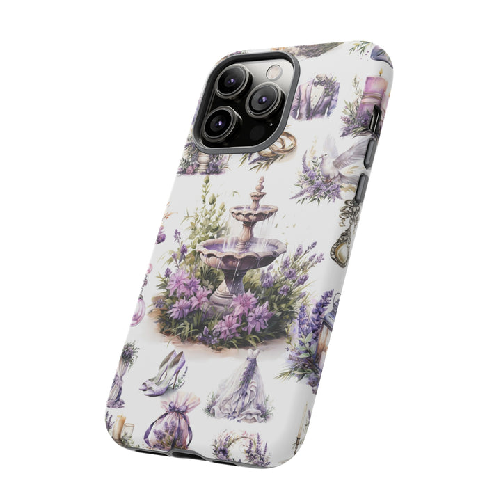 Impact Resistant, Lavender Wedding, Cute Phone Cases for Samsung S24, S23, S22, S21, IPhone 15 pro Iphone 14 pro Iphone 13 IPhone 12 Iphone 11 - Studio40ParkLane