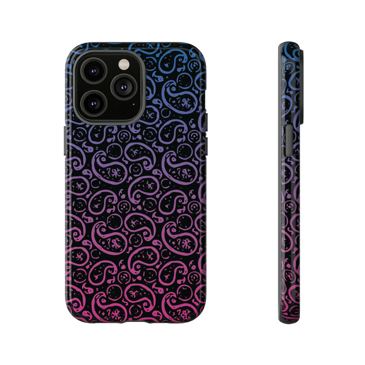 Cute IPhone Case | iPhone 15 Case | iPhone 15 Pro Max Case, Iphone 14 Case, Iphone 14 Pro Max Case IPhone Case for Art Lovers, Paisley Blue Pink - Studio40ParkLane