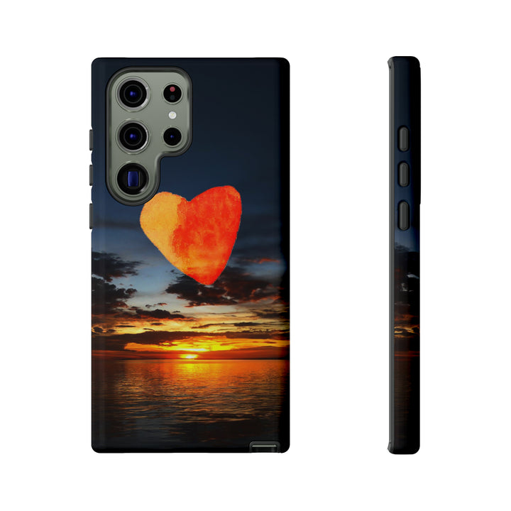 Cute Samsung Phone Case | Aesthetic Samsung Phone Case | Galaxy S23, S22, S21, S20 | Luxury case, Cute Rising Heart Sunset Phone Case - Studio40ParkLane