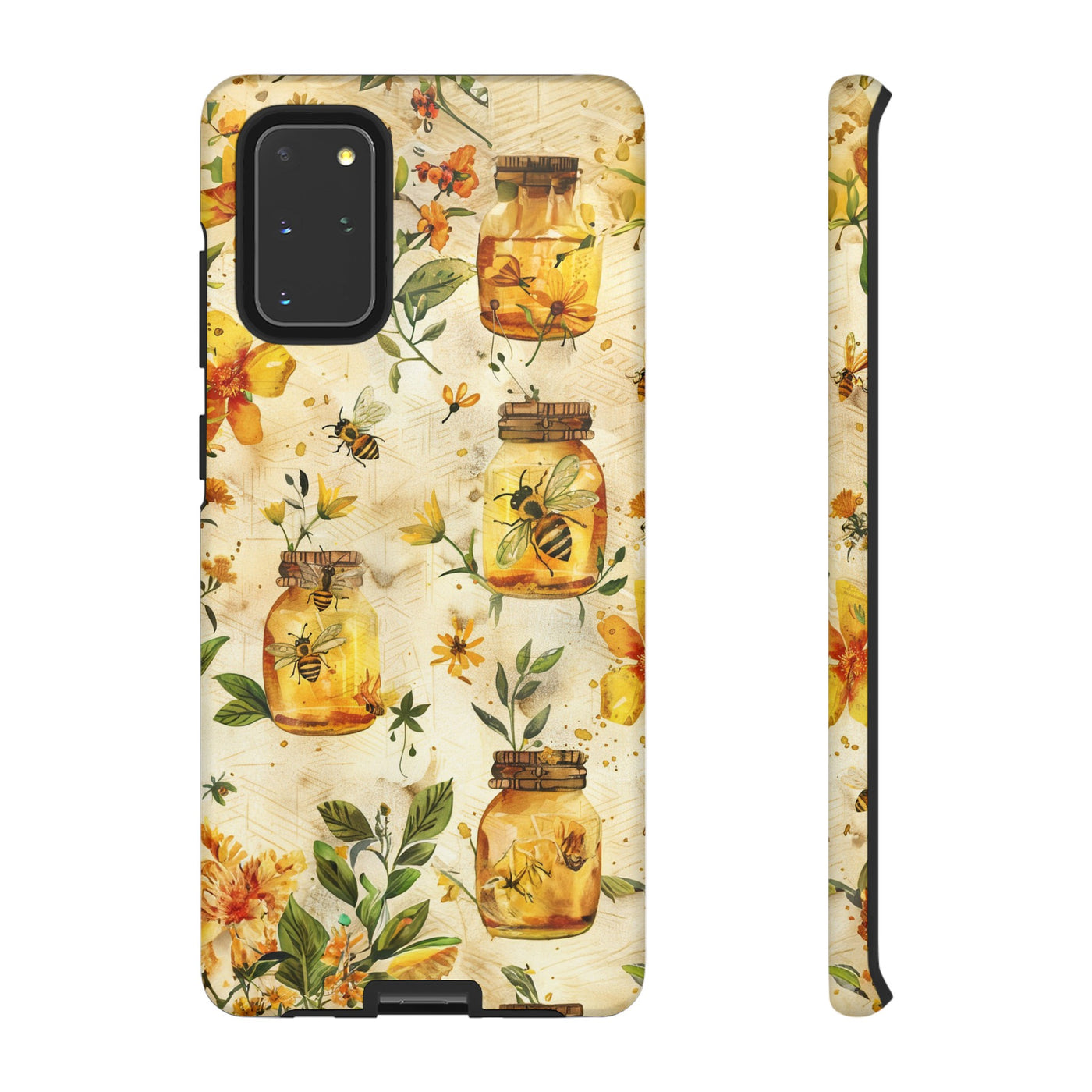 Impact Resistant, Honey Bees, Cute Phone Cases for Samsung S24, S23, S22, S21, IPhone 15 pro Iphone 14 pro Iphone 13 IPhone 12 Iphone 11