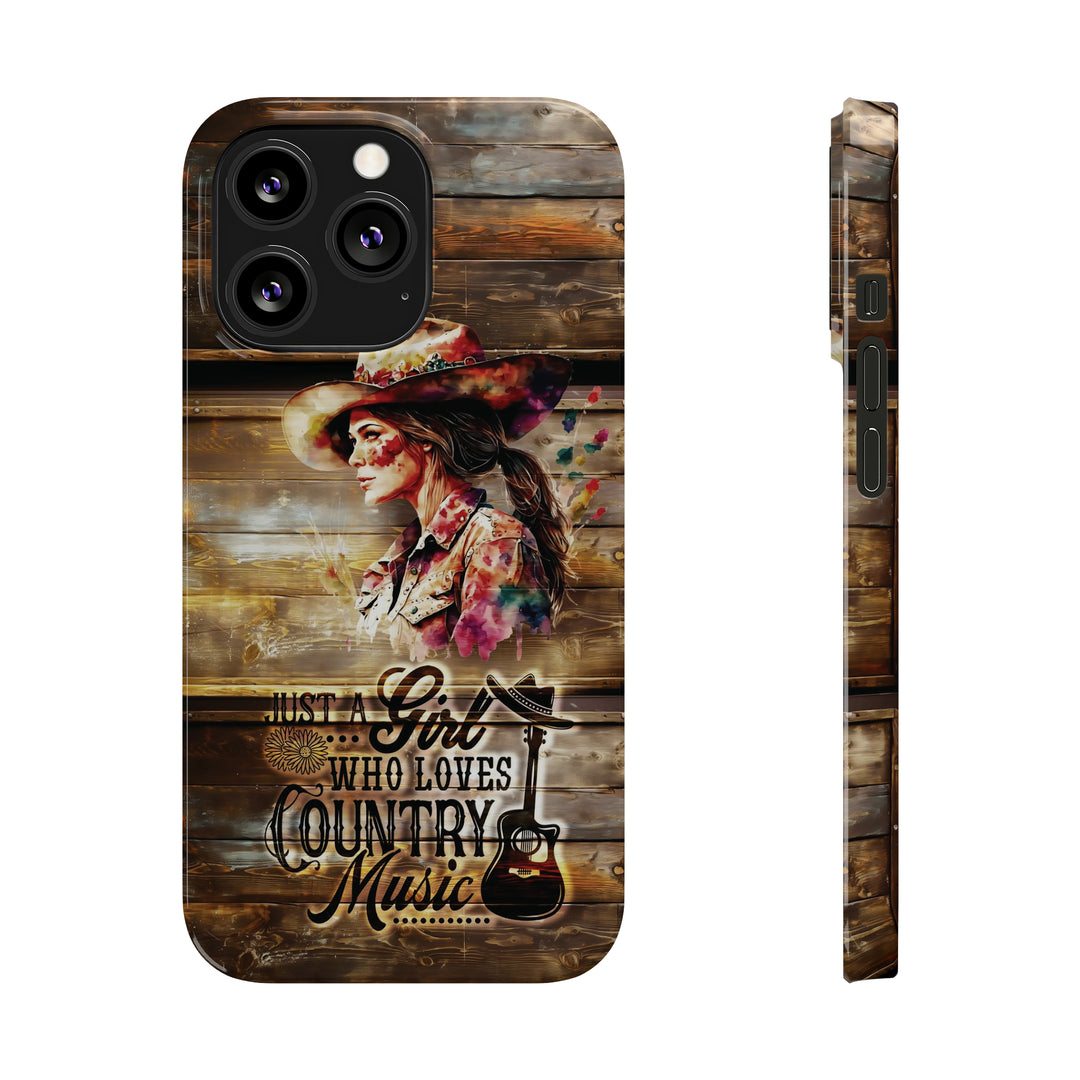 Slim Cute Phone Cases for Iphone - | iPhone 15 Case | iPhone 15 Pro Max Case, Iphone 14 Case, Iphone 14 Pro Max, Iphone 13, Country Music Girl - Studio40ParkLane