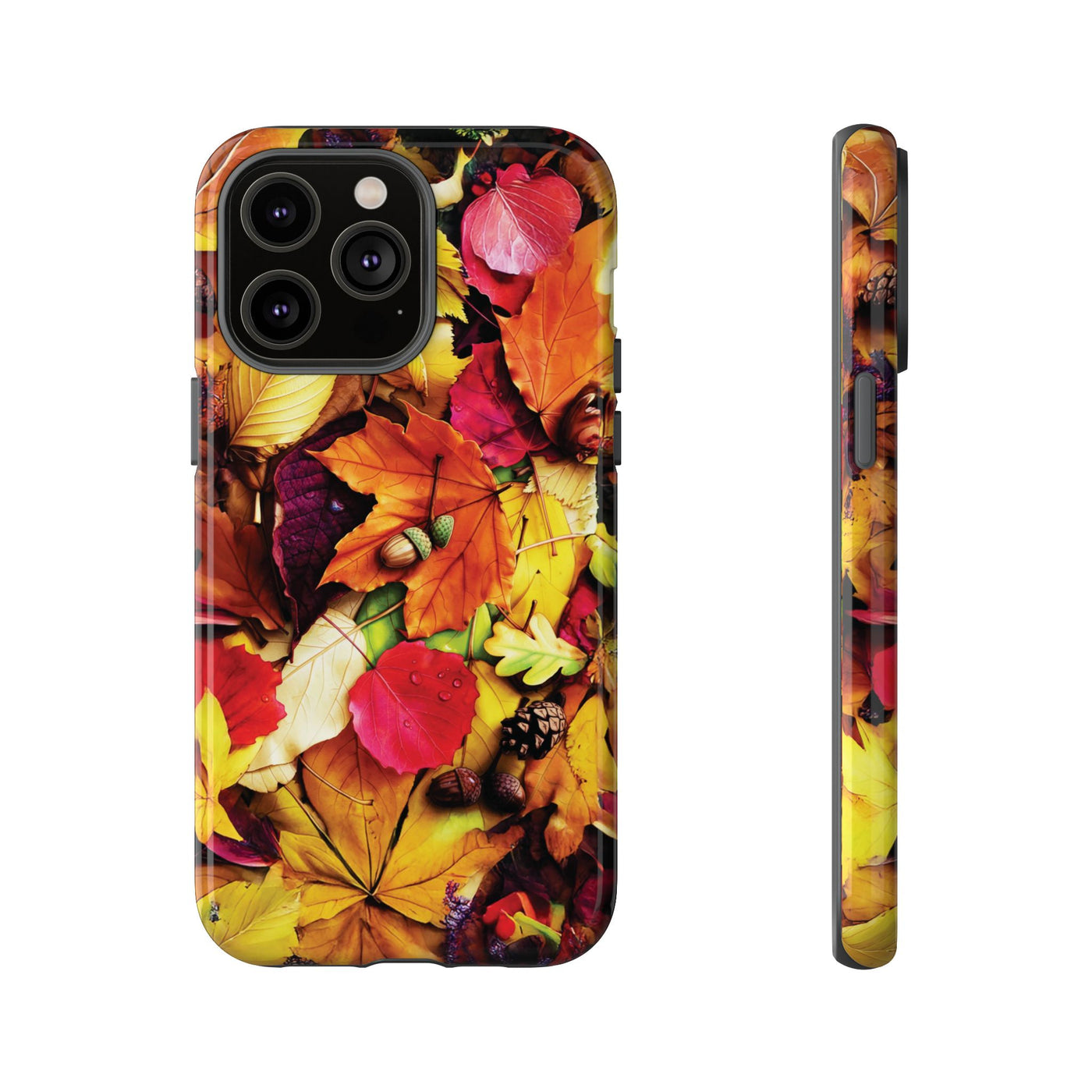 Aesthetic Tough Fall Leaves Foliage Premium Phone Case - For iPhone 17 Pro Max iPhone 16 Pro iPhone 15 Iphone 14 Plus 13 Pro 12 11 10 XR - Studio40ParkLane