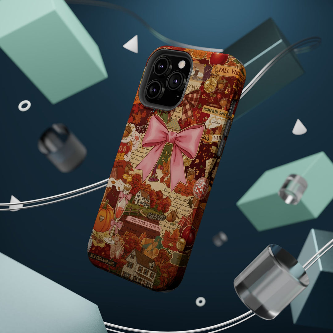 New England Fall Coquette Collage Tough Magsafe Cute Phone Cases for Iphone | iPhone 15 Pro Max Case, Iphone 14, Iphone 14 13 12 11 10 9 8 7 - Studio40ParkLane