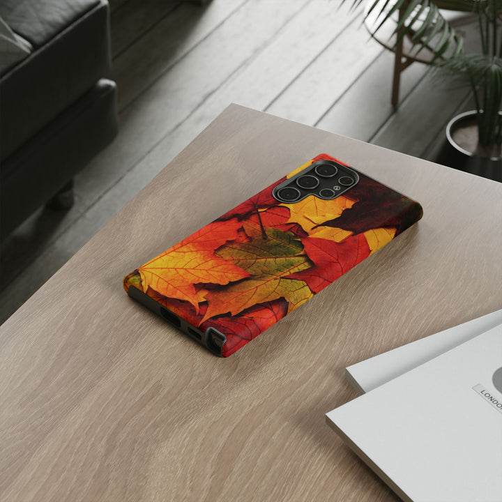 Autumn Fall Leaves Gift Cute Phone Case for, Samsung Galaxy S24, S23, S22, S21, IPhone 16 Case | Iphone 15, Iphone 14, IPhone 13 Case Mom Dad Gift - Studio40ParkLane