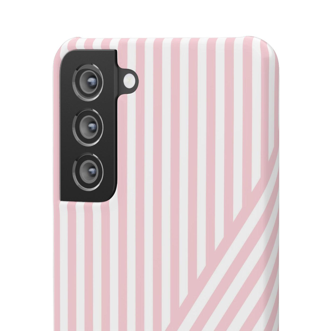 Aesthetic Sweet Pink Stripes Cute Phone Case Sleek Snap - For iPhone 17 Pro Max iPhone 16 Pro iPhone 15 Iphone 14 Plus 13 Pro 12 11 10 Gift