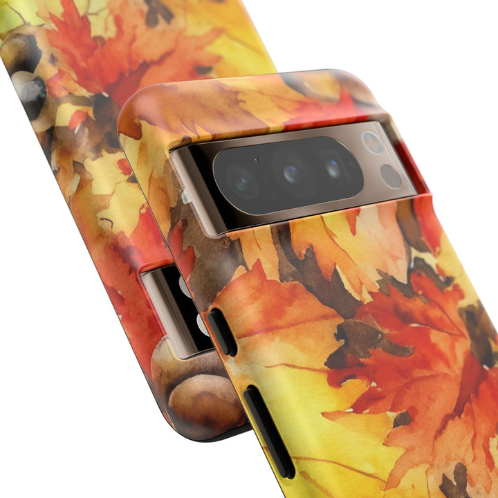 Impact Resistant, Fall Leaves, Cute Phone Cases for Samsung S24, S23, S22, S21, IPhone 15 pro Iphone 14 pro Iphone 13 IPhone 12 Iphone 11 - Studio40ParkLane